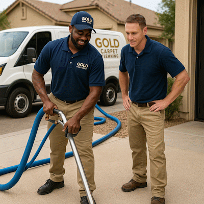 Professional carpet cleaning team working in Apache Junction